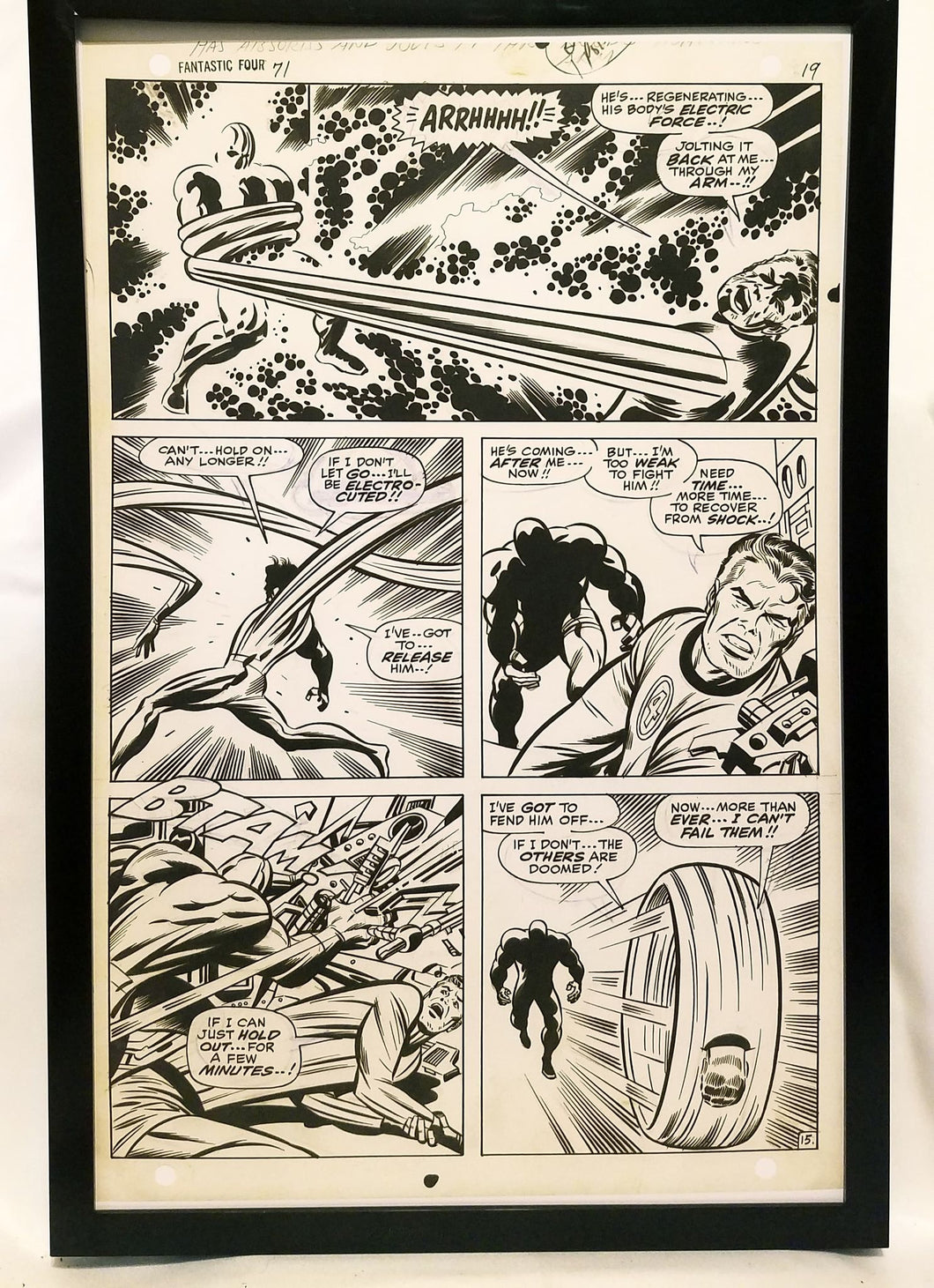 Fantastic Four #71 pg. 15 by Jack Kirby 11x17 FRAMED Original Art Poster Marvel Comics