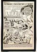 Load image into Gallery viewer, Fantastic Four Annual #6 pg. 1 by Jack Kirby 11x17 FRAMED Original Art Poster Marvel Comics
