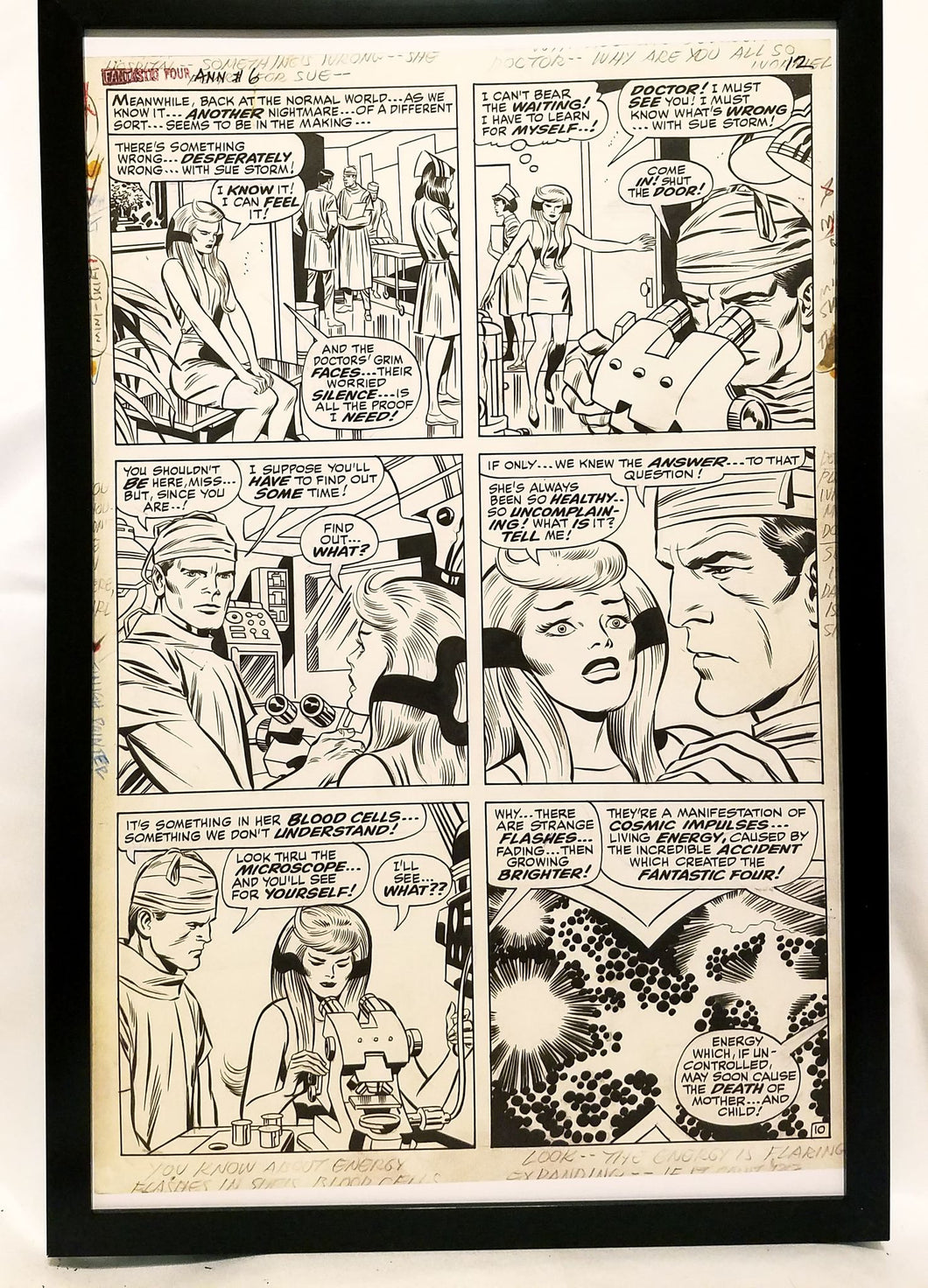 Fantastic Four Annual #6 pg. 10 by Jack Kirby 11x17 FRAMED Original Art Poster Marvel Comics