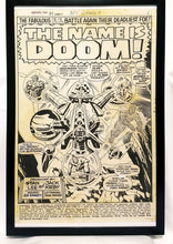 Load image into Gallery viewer, Fantastic Four #84 pg. 1 by Jack Kirby 11x17 FRAMED Original Art Poster Marvel Comics
