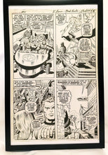 Load image into Gallery viewer, Fantastic Four #95 pg. 4 by Jack Kirby 11x17 FRAMED Original Art Poster Marvel Comics
