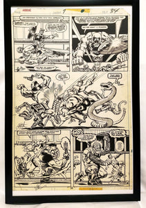 Avengers Annual #7 pg. 34 by Jim Starlin 11x17 FRAMED Original Art Poster Marvel Comics