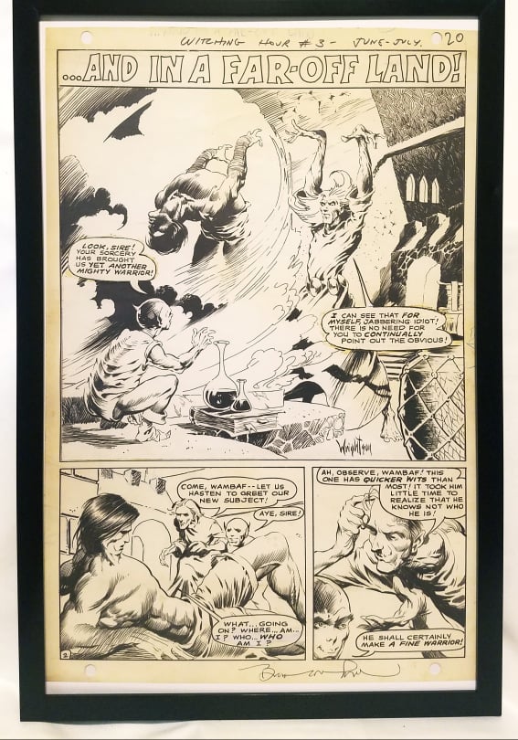 Witching Hour #3 pg. 2 by Bernie Wrightson 11x17 FRAMED Original Art Poster DC Comics