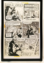 Load image into Gallery viewer, Swamp Thing #8 pg. 2 by Bernie Wrightson 11x17 FRAMED Original Art Poster DC Comics
