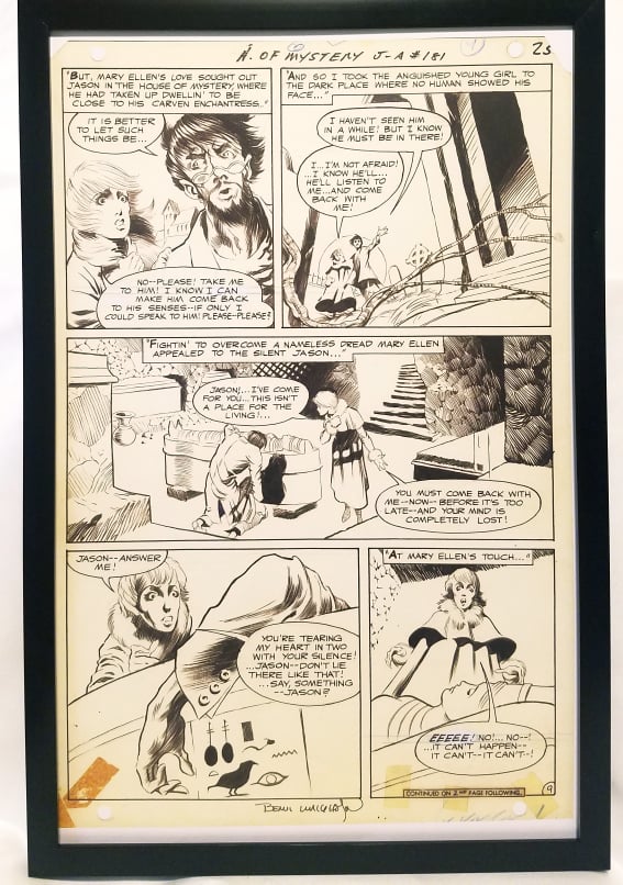 House of Mystery #181 pg. 9 by Bernie Wrightson 11x17 FRAMED Original Art Poster DC Comics