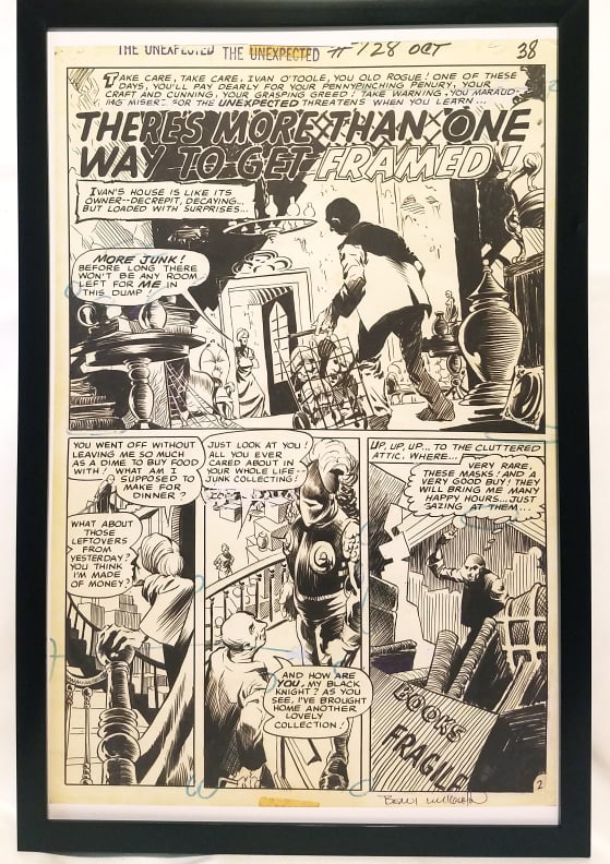 Unexpected #128 pg. 2 by Bernie Wrightson 11x17 FRAMED Original Art Poster DC Comics