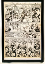 Load image into Gallery viewer, Swamp Thing #6 pg. 15 by Bernie Wrightson 11x17 FRAMED Original Art Poster DC Comics
