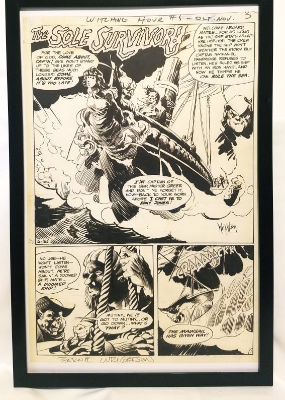 Witching Hour #5 pg. 1 by Bernie Wrightson 11x17 FRAMED Original Art Poster DC Comics