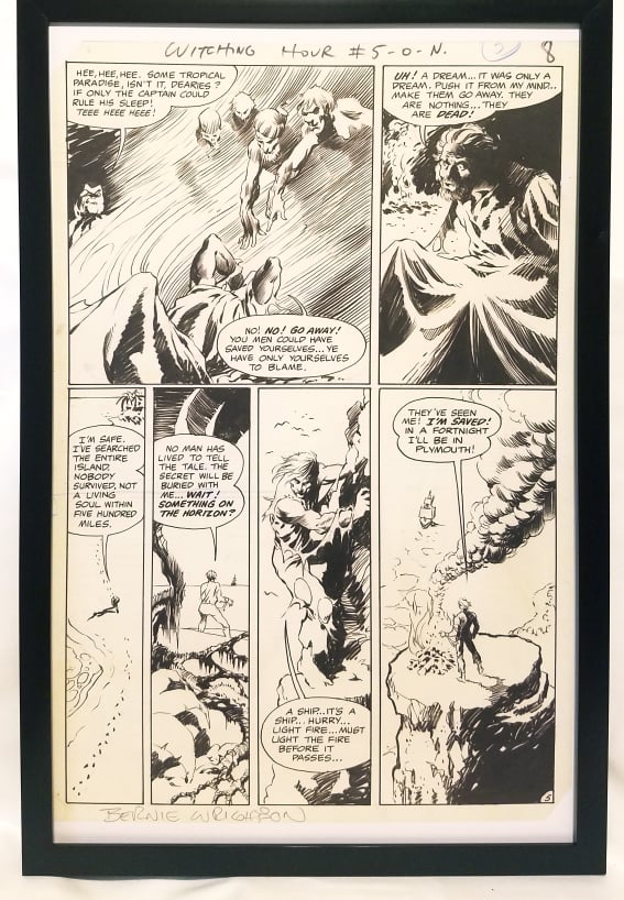 Witching Hour #5 pg. 5 by Bernie Wrightson 11x17 FRAMED Original Art Poster DC Comics