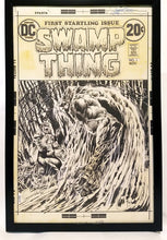 Load image into Gallery viewer, Swamp Thing #1 by Bernie Wrightson 11x17 FRAMED Original Art Poster DC Comics
