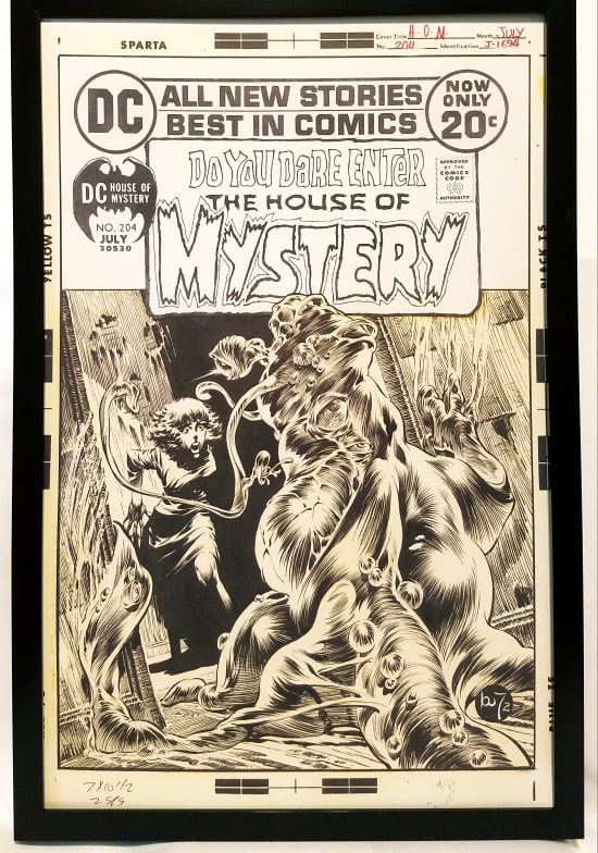 House of Mystery #204 by Bernie Wrightson 11x17 FRAMED Original Art Poster DC Comics