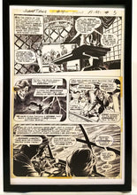 Load image into Gallery viewer, Swamp Thing #4 pg. 5 by Bernie Wrightson 11x17 FRAMED Original Art Poster DC Comics
