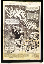 Load image into Gallery viewer, Swamp Thing #8 pg. 1 by Bernie Wrightson 11x17 FRAMED Original Art Poster DC Comics

