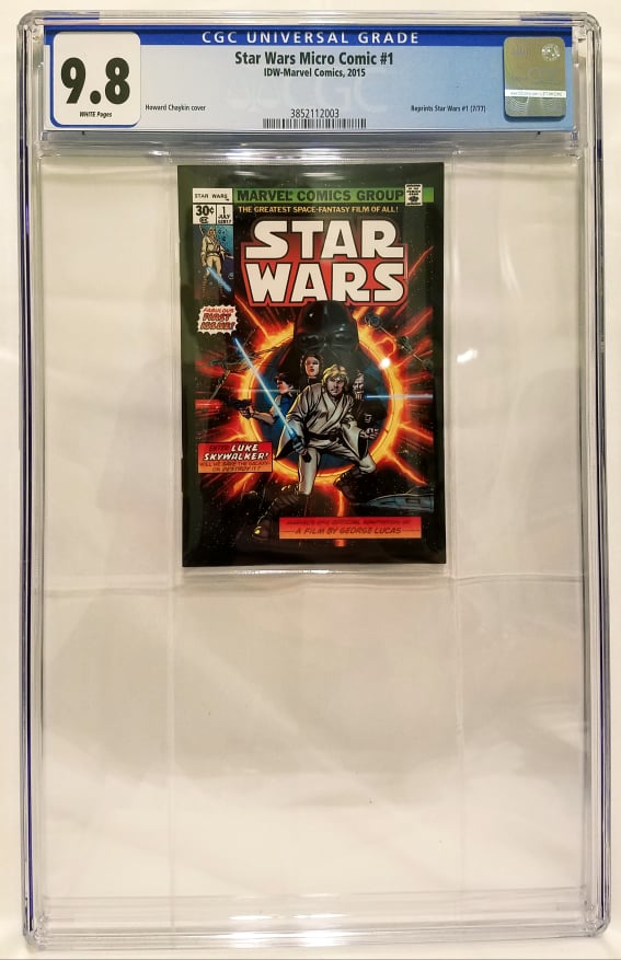 Star Wars Micro Comic #1 CGC 9.8 (2015, 1977 - IDW & Marvel Comics, Lucasfilm)