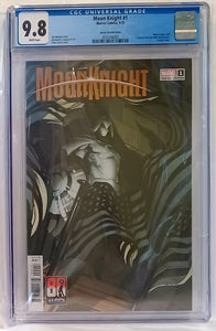 Moon Night #1 CGC 9.8 - Pepe Larraz Variant - 1st app Dr. Badr, Disney+ (Marvel Comics)