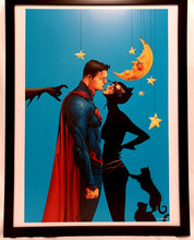 Load image into Gallery viewer, Superman &amp; Catwoman by Jae Lee FRAMED 12x16 Art Print DC Comics Poster
