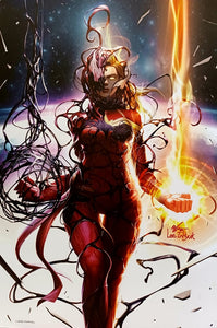 Captain Marvel Carnage-ized by Inhyuk Lee 9.5x14.25 Art Print Marvel Comics Poster