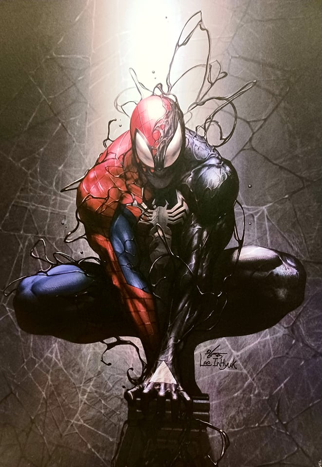 Symbiote Spider-Man by Inhyuk Lee 9.5x14.25 Art Print Marvel Comics Poster