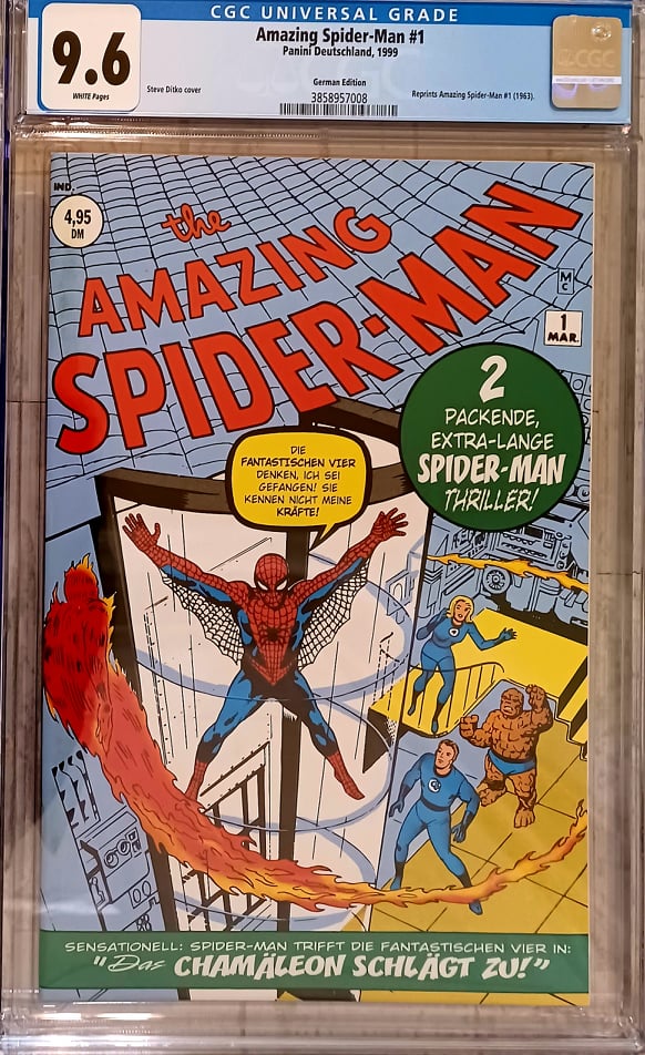 Amazing Spider-Man #1 German Facsimile Edition CGC 9.6 (Marvel Comics)