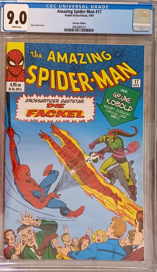 Amazing Spider-Man #17 German Facsimile Edition CGC 9.0 - 2nd Green Goblin (Marvel Comics)