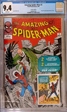 Load image into Gallery viewer, Amazing Spider-Man #2 German Facsimile Edition CGC 9.4 - 1st Vulture (Marvel Comics)
