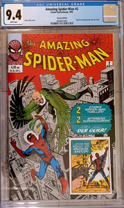Amazing Spider-Man #2 German Facsimile Edition CGC 9.4 - 1st Vulture (Marvel Comics)