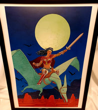 Load image into Gallery viewer, Wonder Woman by Cliff Chiang FRAMED 12x16 Art Print DC Comics Poster
