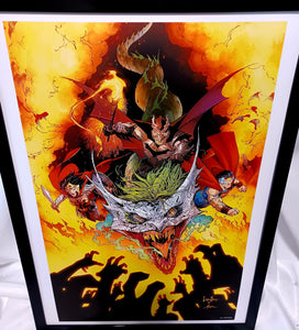 Dark Nights Metal by Greg Capullo FRAMED 12x16 Art Print DC Comics Poster