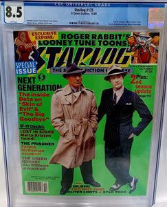 Starlog Magazine #135 Oct 1988 CGC 8.5 - Star Trek TNG & Roger Rabbit cover