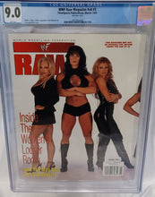 Load image into Gallery viewer, WWF RAW Magazine CGC 9.0 - Chyna, Sable, &amp; Debra March 1999 - HIGHEST on census!
