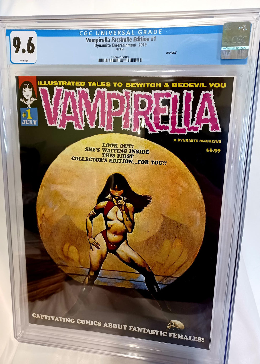 Vampirella #1 Facsimile Edition CGC 9.6 - Frank Frazetta cover