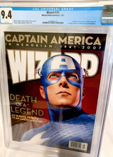 Load image into Gallery viewer, Wizard Magazine #187 CGC 9.4 - Death of Captain America Variant Cover
