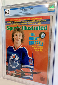 Sports Illustrated Oct 12, 1981 Magazine CGC 6.0 - Wayne Gretzky First Cover RC