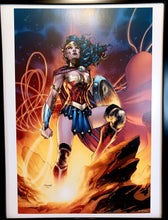Load image into Gallery viewer, Wonder Woman by Jim Lee FRAMED 12x16 Art Print DC Comics Poster
