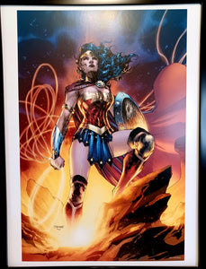 Wonder Woman by Jim Lee FRAMED 12x16 Art Print DC Comics Poster