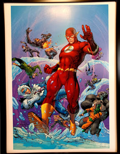 Flash Rogue's Gallery by Jim Lee FRAMED 12x16 Art Print DC Comics Poster