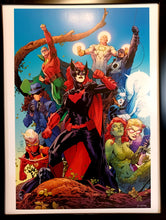 Load image into Gallery viewer, Catwoman Poison Ivy LGBTQ Pride by Jim Lee FRAMED 12x16 Art Print DC Comics Poster
