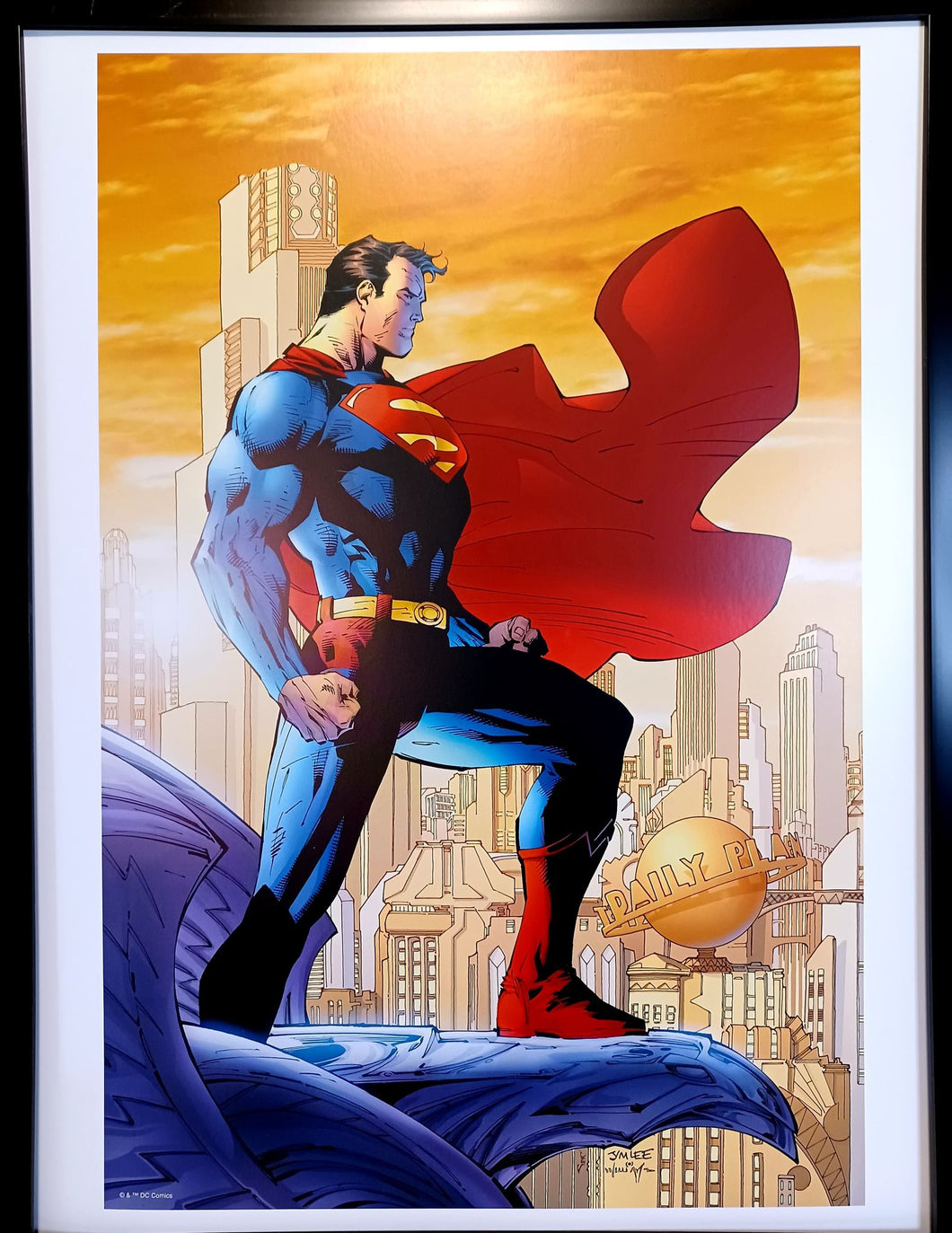 Superman by Jim Lee FRAMED 12x16 Art Print DC Comics Poster