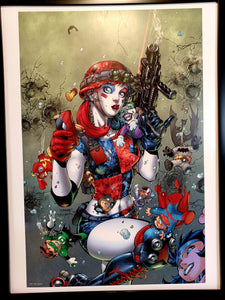 Harley Quinn by Jim Lee FRAMED 12x16 Art Print DC Comics Poster
