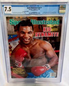 Sports Illustrated January 6, 1986 Magazine CGC 7.5 - Mike Tyson First Cover RC