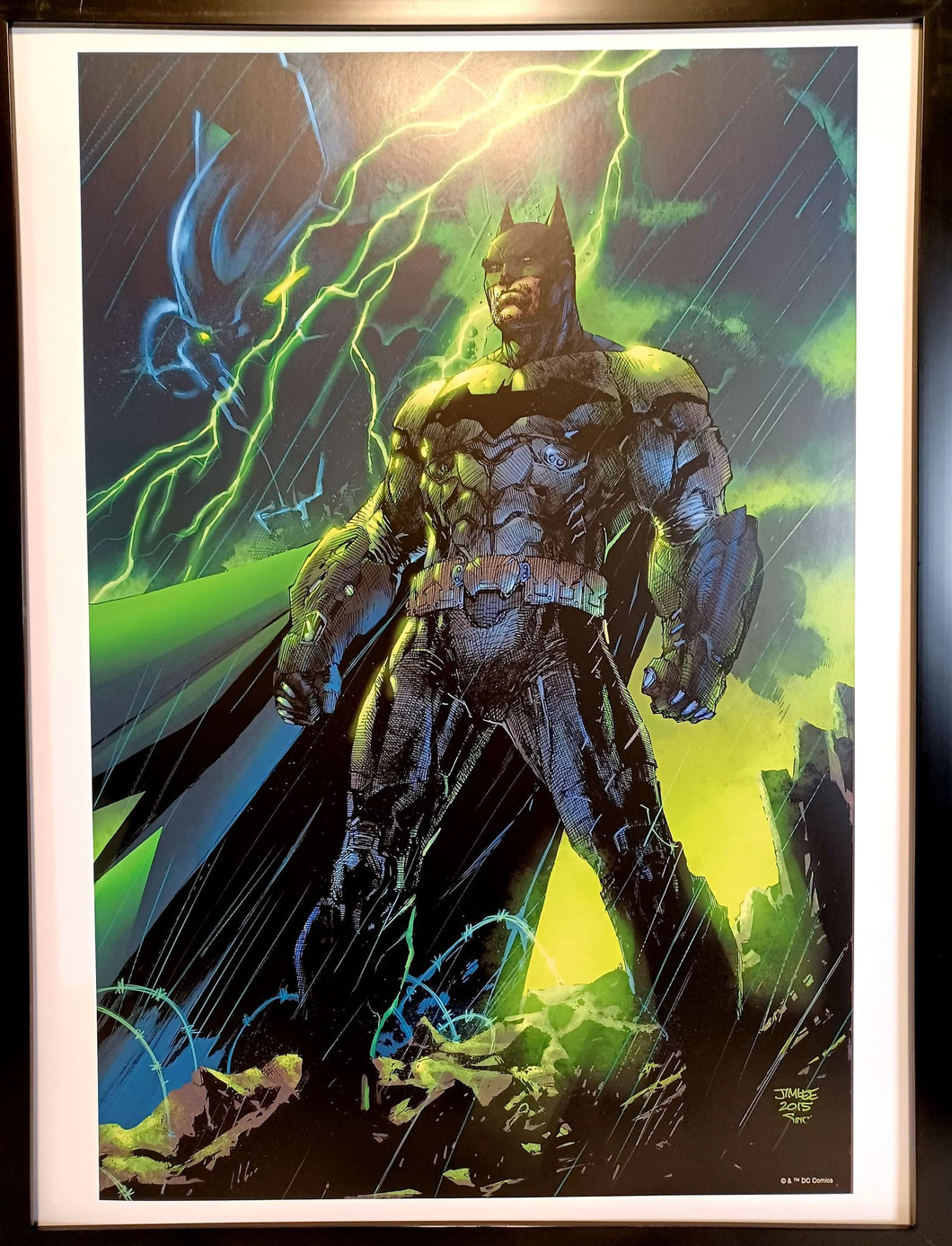 Batman by Jim Lee FRAMED 12x16 Art Print DC Comics Poster