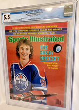 Load image into Gallery viewer, Sports Illustrated Oct 12, 1981 Magazine CGC 5.5 - Wayne Gretzky First Cover RC
