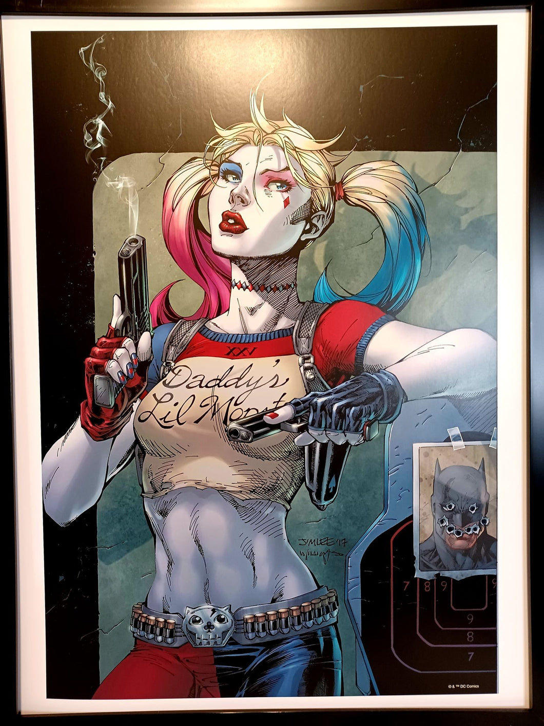 Harley Quinn by Jim Lee FRAMED 12x16 Art Print DC Comics Poster