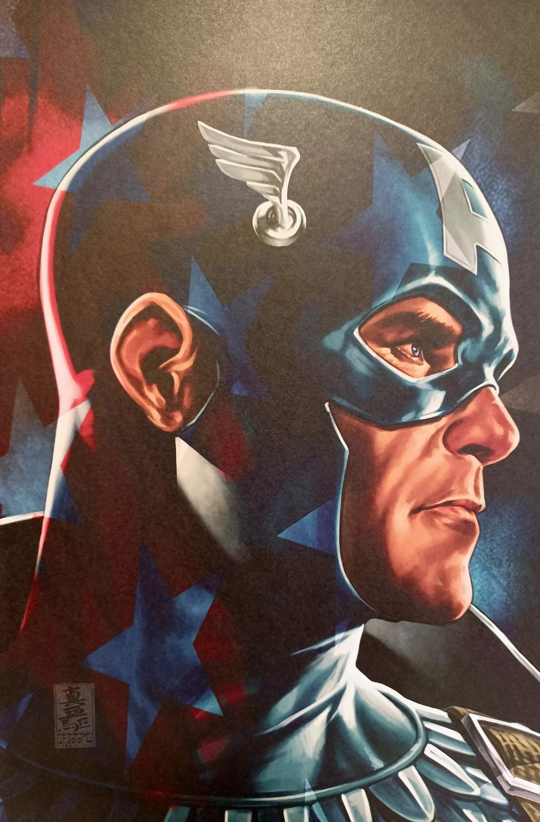 Captain America by Mark Brooks 9.5x14.25 Art Poster Print New Marvel Comics