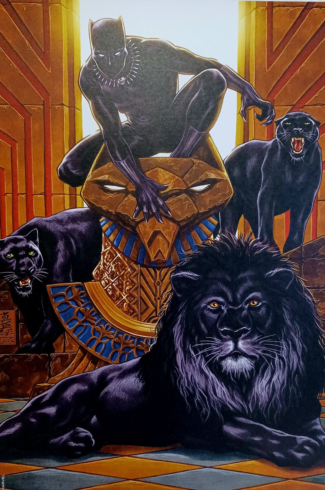 Black Panther by Mark Brooks 9.5x14.25 Art Poster Print New Marvel Comics