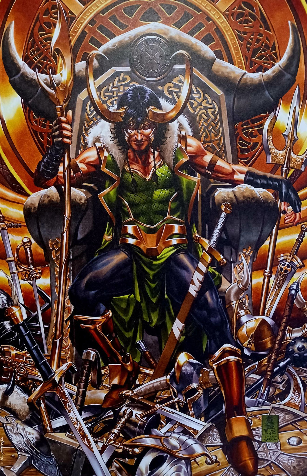 Loki by Mark Brooks 9.5x14.25 Art Poster Print New Marvel Comics