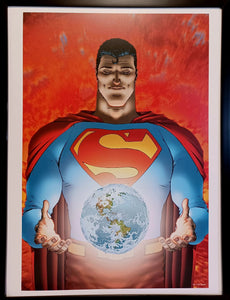All-Star Superman by Frank Quitely FRAMED 12x16 Art Print DC Comics Poster