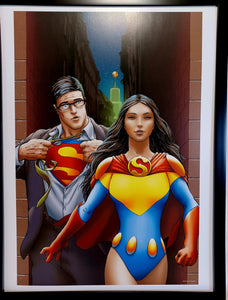 Superman and Lois Lane by Frank Quitely FRAMED 12x16 Art Print DC Comics Poster