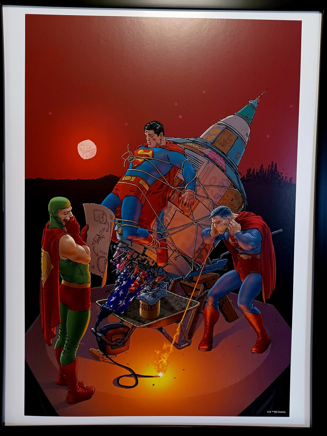 All-Star Superman by Frank Quitely FRAMED 12x16 Art Print DC Comics Poster