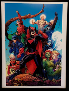 DC Pride w/ Batwoman by Jim Lee FRAMED 12x16 LGBTQ Art Print Gay Comics Poster